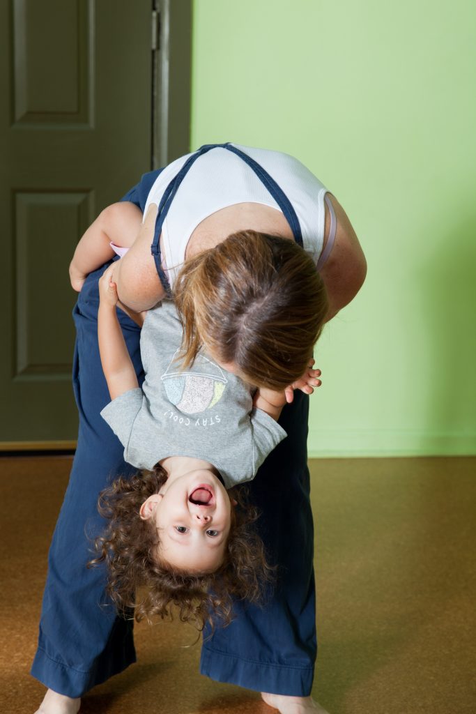 Dancing mom & daughter
